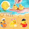 Rubber Ducks in Bulk Assortment Jeep Ducks for Ducking, Small Rubber Duckies for Toddler Baby Bath Toys Floater Rubber Duck Bath Pool Toys Kids Party Favors with Mesh Carry Bag (55)