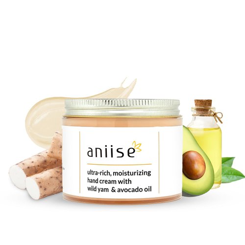 Ultra-Rich Moisturizing Hand Cream with Wild Yam & Avocado Oil | Supports Menopause & Menstrual Relief | Hydrates, Moisturizes, Combats Dryness, Rejuvenates | Cruelty-free & Skin-Friendly | 4 oz