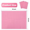Etercycle Disposable Nail Mats - 20Pcs Fordable Nail Art Table Mats for Table Acrylic Nail Practice Sheet, 3 Ply Waterproof 13" X 18" Clean Pads Nail Art Accessories (Pink)