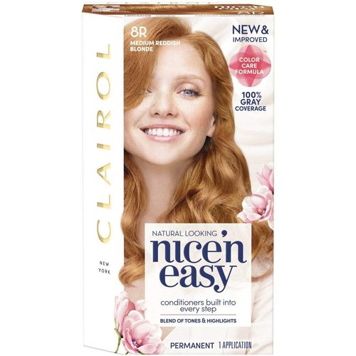 Clairol Nice&#39;n Easy [8R] Medium Reddish Blonde Permanent Hair Color 1 ea