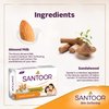 MCSYPOAL Santoor Sandalwood and Almond milk Organic Soft Bath Soap for Softer, Smoother and Moisturised Skin, Combo Offer 150 g pack of 6
