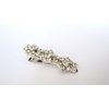 Small crystal flower shaped alligator hair clip for fine thin hair
