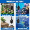 FREESEA Aquarium Fish Tank Heater: 100W Small Submersible Turtle Heater with Adjustable Temperature External Controller for Betta | Saltwater | Freshwater | 10-20 Gallon