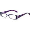 Calabria Victoria Designer Reading Glasses +2.50 Purple Women Vintage Single Power Readers Distortion Free Lenses Durable