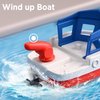 iPlay, iLearn Toddler Boat Bath Toys, Baby Bathtub Shower Toy Set W/ Wind up Swimming Boat, Floating Fish, Kids Bathtime Water Play, Birthday Gift Stocking for 18 Month, 2 3 4 Year Old Boy Girl