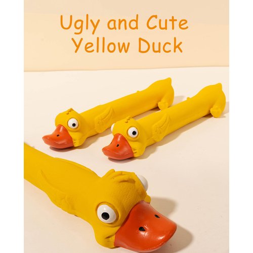 DAJOOEE 2 Pack Screaming Rubber Chicken Dog Squeaky Toy, Latex Chew Molar Dog Toy