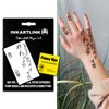 INKARTLINK semi-permanent temporary tattoos, henna tattoos last 7-15 days, waterproof and non-reflective, beautifully packaged, unique design (Mini finger tattoo 15)