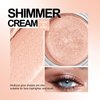 KYDA Shimmer Cream Eyeshadow, Smooth Ice Cream-like Texture, Lasting High Pigmented Creamy Formula, Blendable Shimmer Finish, Face & Eyes Highlighter, Multiuse Shimmer Cream, #08