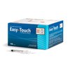 EasyTouch U-100 Insulin Syringe with Needle, 30G 0.5cc 1/2-Inch (12.7mm), Box of 100