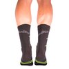veloToze Cycling Sock - Active Compression with Merino Wool Blend - Black/Yellow Small/Medium