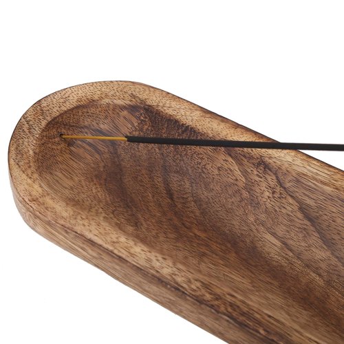 raajsee Wooden Brown Incense Holder -Incense Burner Holder –Ash Catcher - Incense Stick Holder - Meditation & Yoga - Great Gift for Any Occasion Size 11x4 inch
