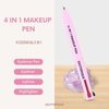 ESOTERIQUE 4 in 1 Makeup Pen, Eyeliner, Lip Liner, Brow Pencil, and Highlighter in One Pencil, New Year Gift for Her, Easy-To-Apply and Compact for Travel - Cruelty-Free & Vegan, Shade 03