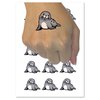 Curious Baby Seal Temporary Tattoo Water Resistant Fake Body Art Set Collection - 54 1" Tattoos (1 Sheet)