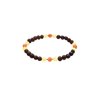 Genuine Amber Bracelet From Baltic Sea Made with Elastic Band Unpolished Cherry Lemon & Orange Jade 20 cm (7.9 Inches).