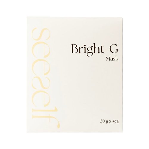 SEESELF Bright-G Mask | Hydrogel Sleeping Mask for Freckle & Pore Blur | Skin-Brightening, Elasticity Care | Glutathione & Hippophae Rhamnoides Extract | Zero-Irritation (Pack of 4)