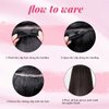 Straight Human Hair Clip In Hair Extensions For Women 8pcs 70g/pack Clip in Real Hair 100% Remy Virgin Human Hair Clip In Hair Extensions Real Human Hair Dark Brown 18inch