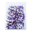AD Beads 1440pcs Mixed Size Non Hotfix Quality Rhinestones Flatback Nail Art Pick Color (37 Purple Velvet)