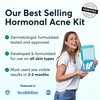 MDacne 3 Step Retinol Acne Kit - Retinol Cream 0.25%, Salicylic Acid Cleanser, Niacinamide Moisturizer - Plant-Based products for Hormonal Acne, Blemishes, and Wrinkles. 30 Day Complete Acne Care Kit