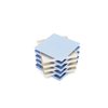 RECHIATO 8 Puzzle Sorting Trays with Lid 8x8 Premiunm Puzzle Trays Gift for Puzzle Lovers for Puzzles Up to 1000-1500 Pieces,Puzzle Tray, Convenient Tool for Puzzle Lovers Blue and White