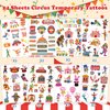 336Pcs(24 Sheets) Circus Temporary Tattoos for Kids - 112 Styles | Carnival Circus Fake Tattoo Stickers, Carnival Circus Theme Party Decorations Party Favors Goodie Bags Stuffers Party Supplies