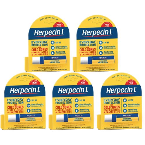 Herpecin L SPF 30 Lip Protectant 0.1 OZ (5 Pack)