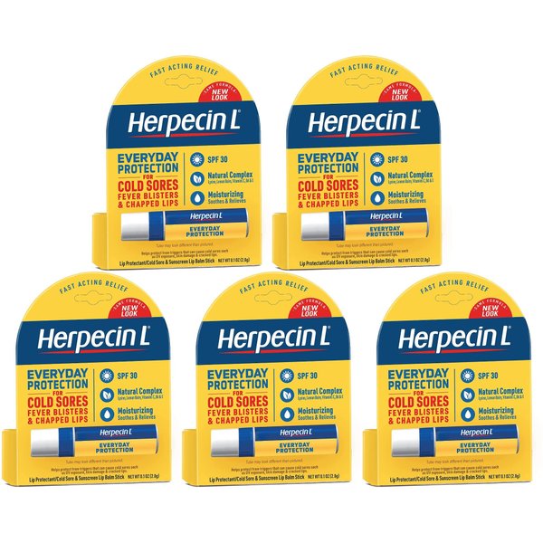 Herpecin L SPF 30 Lip Protectant 0.1 OZ (5 Pack)