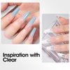 Gellen Poly Gel Clear Nail Extension Gel, 60g 048 Clear Builder Nail Gel Long Lasting Trendy Nail Art Design Nail Strengthener Nails Enhancement Gel for Salon Manicure Beginner Easy DIY at Home