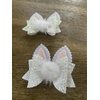 2 Piece Boutique Hair Accessories Toddler Glitter Textile Felt Rabbit Easter Hair Clip for Girls Baby