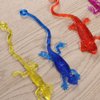 STOBOK Sticky Lizard, 12pcs Funny Sticky Toy Lizard Toy Sticky Hands Lizard Gecko Figures Toys Stretchy Sticky Lizards Toys for Cosplay, Party Favors (Random Color)