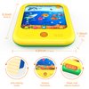 Kids Learning Tablet Educational Learning Pad for Toddlers 2-5 to Learn Alphabets, Numbers, Foods, Time, Music, Vehicles,Tablet Toy for Toddlers Ages 2 3 4 5 6 Years Old Yellow