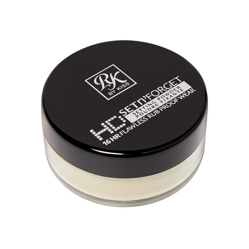 Ruby Kisses Loose Setting Powder 0.4oz, Weightless, Smooths, Mattifying Finish and Shine Control, Pure Silica Mineral Powder (Banana)