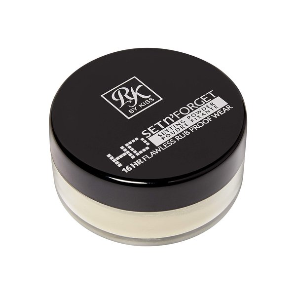 Ruby Kisses Loose Setting Powder 0.4oz, Weightless, Smooths, Mattifying Finish and Shine Control, Pure Silica Mineral Powder (Banana)