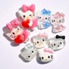 40 Pcs Cute Cartoon Nail Charms Kawaii Nail Decals Flatback Resin Design 3D Nail Charms for Acrylic Nails Rhinestone Supplies Cute Cat Nail Decoration DIY Nail Accessories