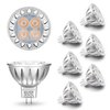 ALIDE MR16 Led Bulbs 5W Replace 20W 35W Halogen Equivalent,2700K Soft Warm White,12V Low Voltage MR16 GU5.3 Bulb Spotlights for Outdoor Landscape Flood Track Lighting,Not Dimmable,450lm,38 Deg,6 Pack