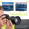 Ultra Deluxe Lens Kit for Canon Rebel T3, T5, T5i, T6, T6i, T7i, EOS 80D, EOS 77D Cameras with Canon EF-S 18-55mm is II STM Lens - Includes: 7pc 58mm Filter Set + 58mm Wide Angle and Telephoto Lens