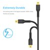 3ft Mini USB Cable, Standard USB 2.0 to Mini B Male Charger Cord Durable USB Mini to USB Charging Cable Compatible with PS3 Controller, MP3 Player, Camera, Dash Cam, Garmin GPS, Hero 3+(Black)