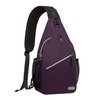 MOSISO Sling Backpack, Multipurpose Crossbody Shoulder Bag Travel Hiking Daypack, Purple, Medium