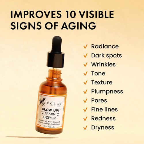 Vitamin C Face Serum - Dark Spot Remover Facial Serum, Vit C Serum with Hyaluronic Acid, Ferulic Acid, & Vit E - Anti Aging and Skin Brightening Serum, Pure Vitamin C Serum Skin Care 30 ml