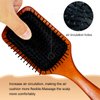 RAIN’S SECRET Hair Brushes for Women Men Kid,Natural Wooden Paddle Hair Brush, Wet/Dry Hair Smoothing Massaging Detangling,Scalp Massage, Perfect Hair Care Tool