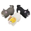 Squishy Stretchy Cat (3.5" to 6.5") Rubber Fidget Sensory Toy Filled with Sand. Great Stress Relief Cat Toy for Kids, Adults and Pets. (3 Pack