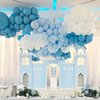 PartyWoo Pastel Blue Balloons, 50 pcs 12 Inch Pale Blue Balloons, Blue Balloons for Balloon Garland Balloon Arch as Birthday Party Decorations, Wedding Decorations, Baby Shower Decorations, Blue-Q13