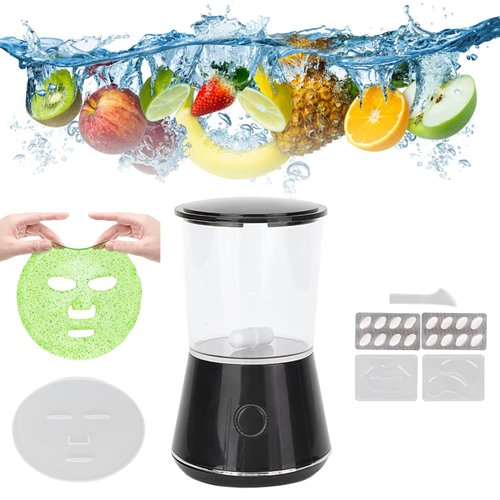 Face Mask Machine, DIY Fruit Vegetable Facial Mask Making Tool Facial Mask Machine Automatic Face Mask Machine Maker Machine Kit Skin Care Beauty Machine with Mask for Home SPA