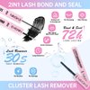 DIY Lash Extension Kits: 3D Eyelash Cluster 120pcs Individual Mix 8-16mm, C Curl Wispy Lash Clusters with 10ml Bond and Seal Waterproof, 5ml Lash Remover, Lash Tweezers lash Cluster Kit at Home.