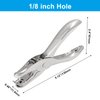 Rierdge 3Pcs 1/8”/ 3mm Small Mini Metal Hole Punchers Tiny Circle Shaped Hole Handheld Paper Punch Punchers for Greeting Cards, Paper, Invitations, 8 Sheet Punch Capacity