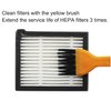 Replacement Parts Accessories Compatible for iRobot Roomba i7 i7+ i3 i3+ i1+ i4 i6 i6+ i8 +/Plus E5 E6 E7 I,E &J Series Vacuum Cleaner,1 Set Rubber Brushes 4 HEPA Filters & 5 Side Brushes