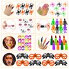 SURCVIO 64 Pack Halloween Party Favors for Kids, Halloween Toys Gifts Bulk Classroom Rewards, Halloween Party Supplies Trick or Treat