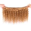 Honey Blonde Bundles Human Hair Color 27 Deep Wave Human Hair Bundles 26 28 30 Inch Double Weft Weave Extensions Hair 8A Grade Blonde Deep Bundles Soft And Healthy for Women