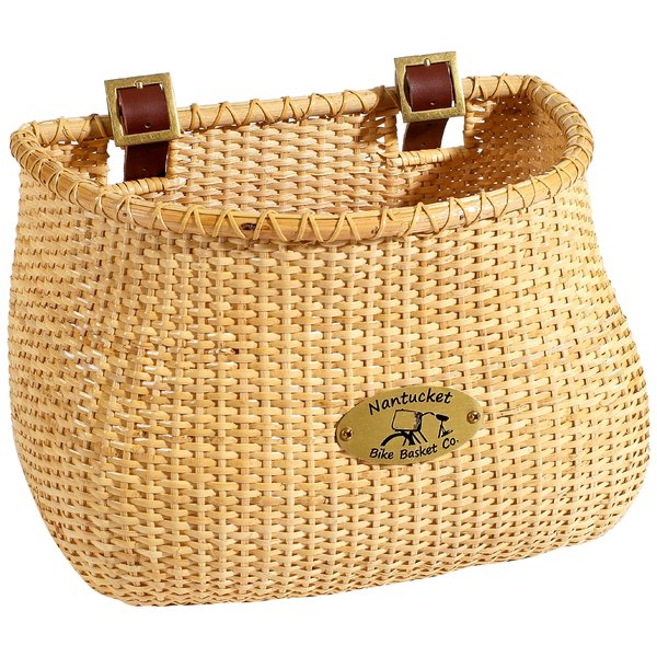 Nantucket Bicycle Basket Co. Lightship Collection Adult Bicycle Basket, Classic/Tapered, Natural