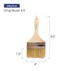 Pro Grade - Chip Paint Brushes - 12 Ea 4 Inch Chip Paint Brush Light Brown