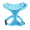 Puppia Vivien Dog Harness Over-The-Head All Season Cute No Pull No Choke Walking Training Adjustable for Small Dog, Sky Blue, Small